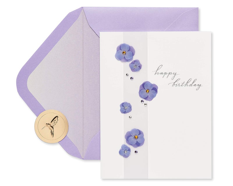 Papyrus Purple Floral Birthday Card for Women, Perfect for Mom, Aunt, Daughter (Truly Special) - Image 1